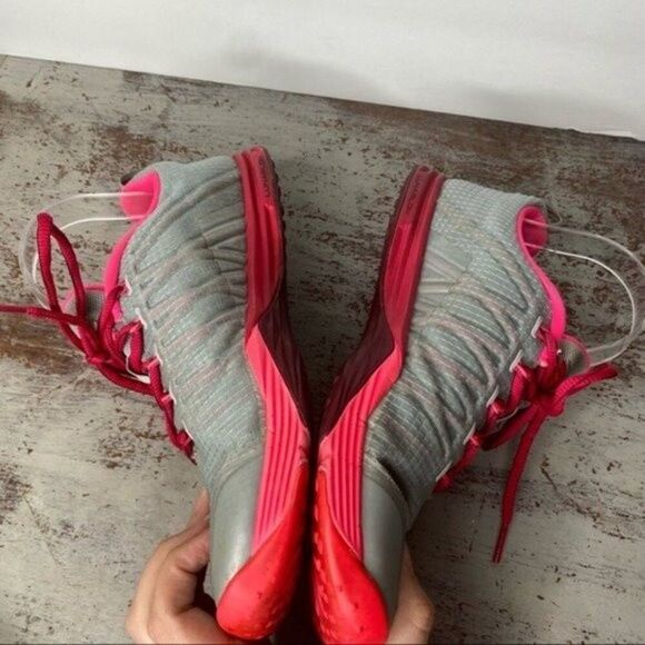 Nike Lunar Cross Element Grey Pink Athletic Shoes 8 - Picture 4 of 10